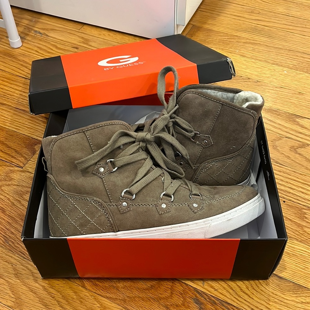 G by Guess Gotter high top lace up sneakers